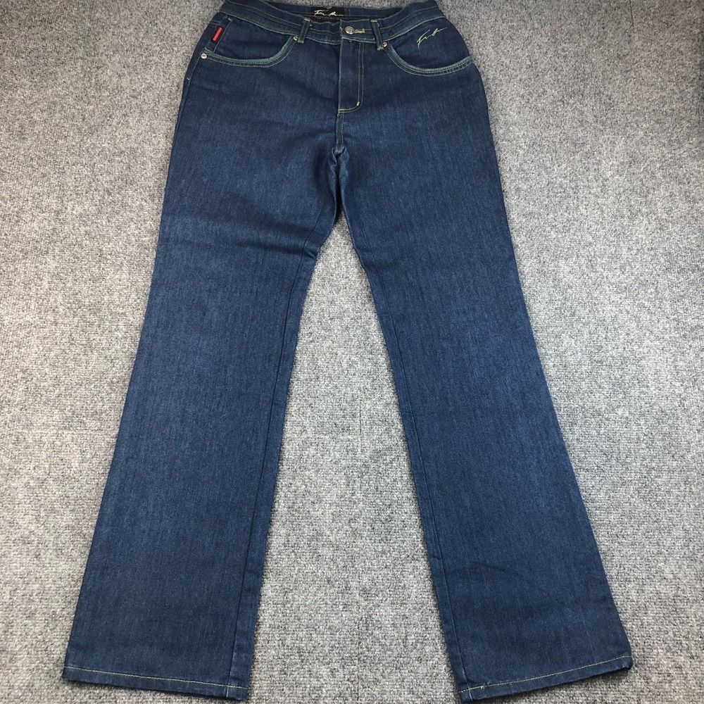 FUBU The Collection Dark Wash Denim Bootcut Jeans W9/10 Y2K